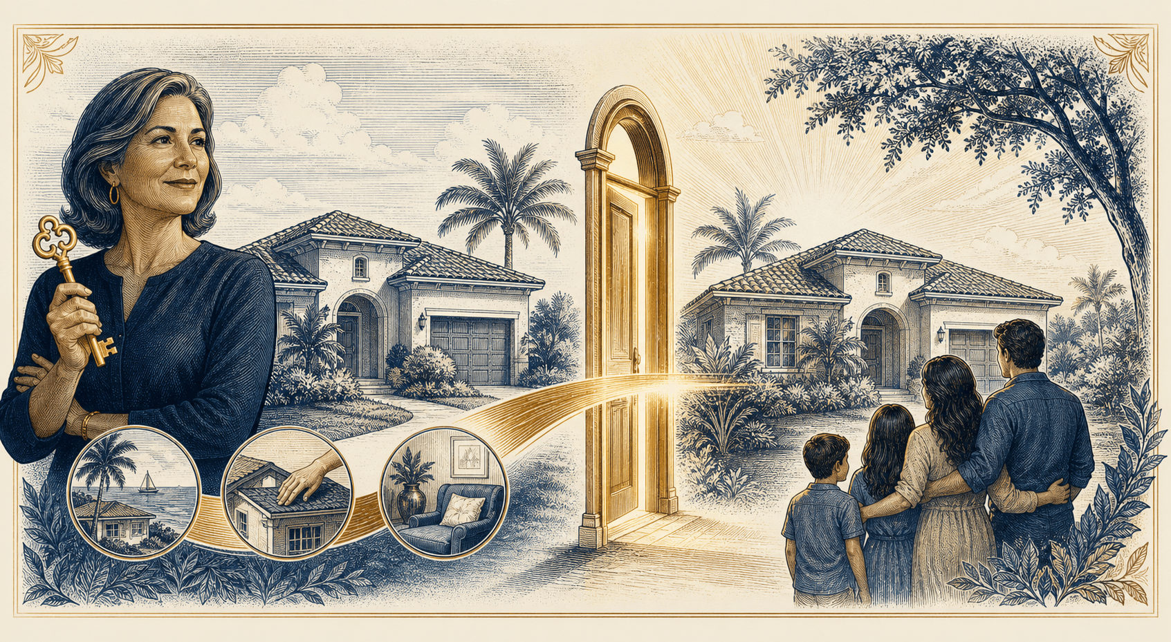 A Florida homeowner retaining control before a home passes through a threshold to family beneficiaries.